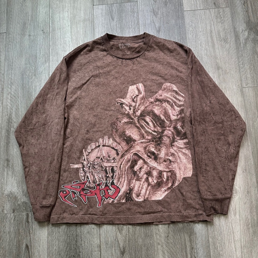 Travis Scott Utopia 2023 tour Circus Maximus Brown Long Sleeve T-Shirt L